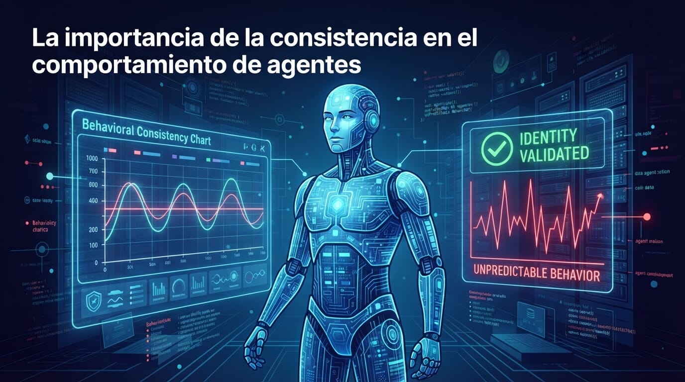 Imagen de un agente digital con gráfico de consistencia.